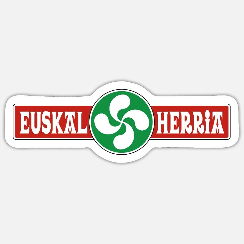 Basque Country logo - Sticker size S (10 x 10 cm) - white matte