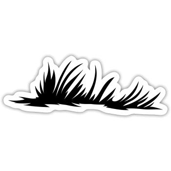 Meadow Meadow - Sticker size S (10 x 10 cm) - white matte - Front