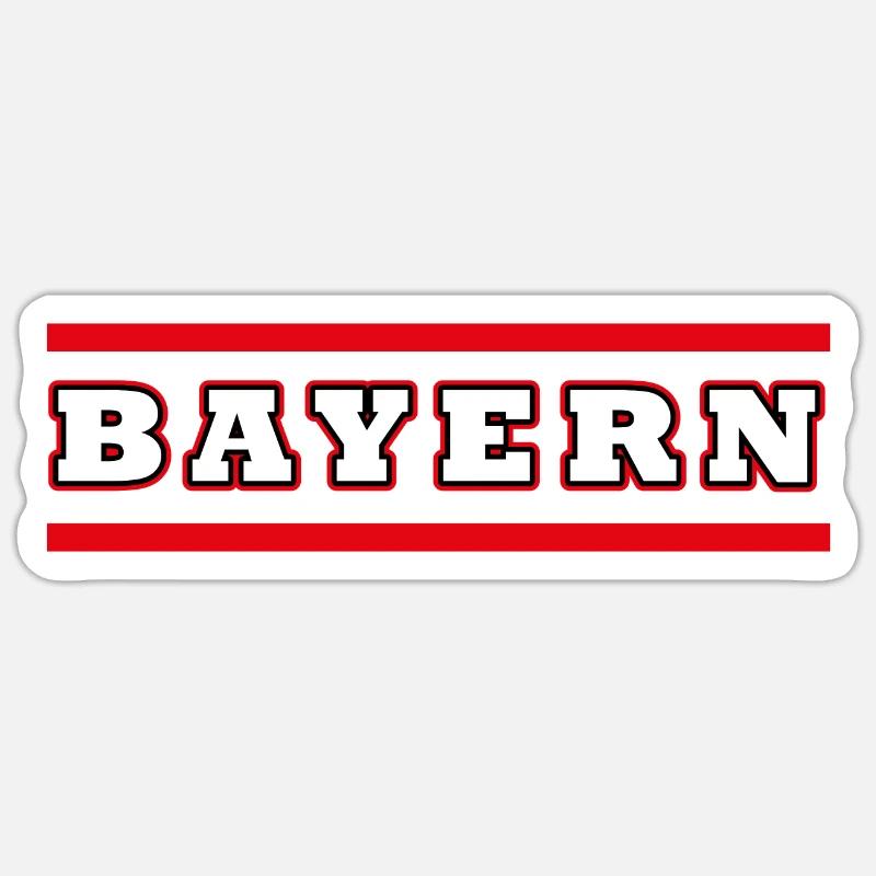 Bayern! Sticker Größe S (10 x 10 cm)
