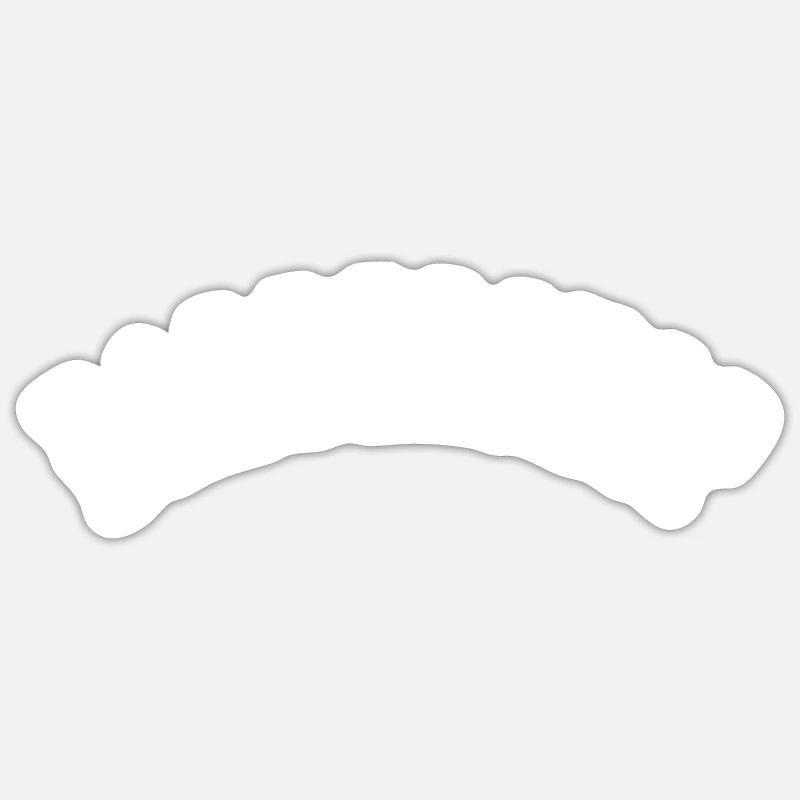 Coiffeur - Sticker taille S (10 x 10 cm) - blanc mat