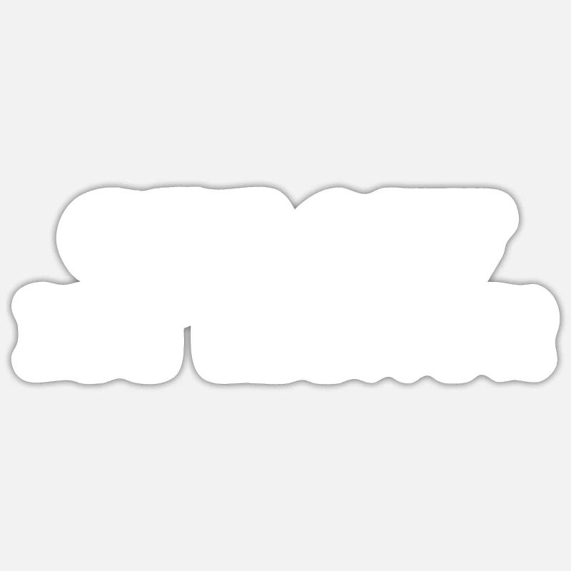 Descends de ma pelouse! - Sticker taille S (10 x 10 cm) - blanc mat