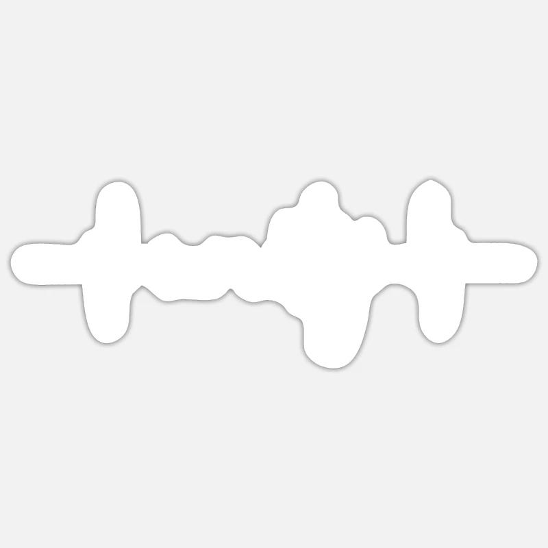unité - Sticker taille S (10 x 10 cm) - blanc mat