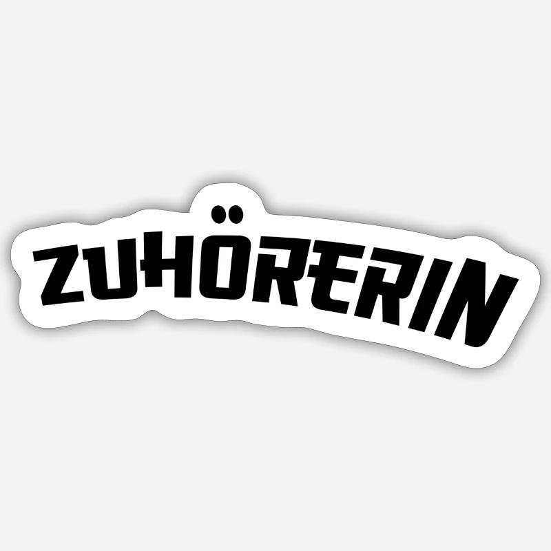 Auditeur - Sticker taille S (10 x 10 cm) - blanc mat