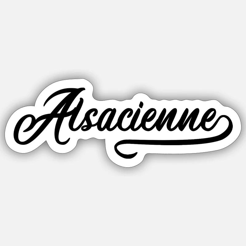 Alsacienne Sticker taille S (10 x 10 cm)