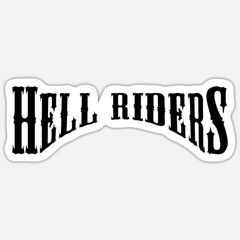 Cavaliers de l’enfer - Sticker taille S (10 x 10 cm) - blanc mat