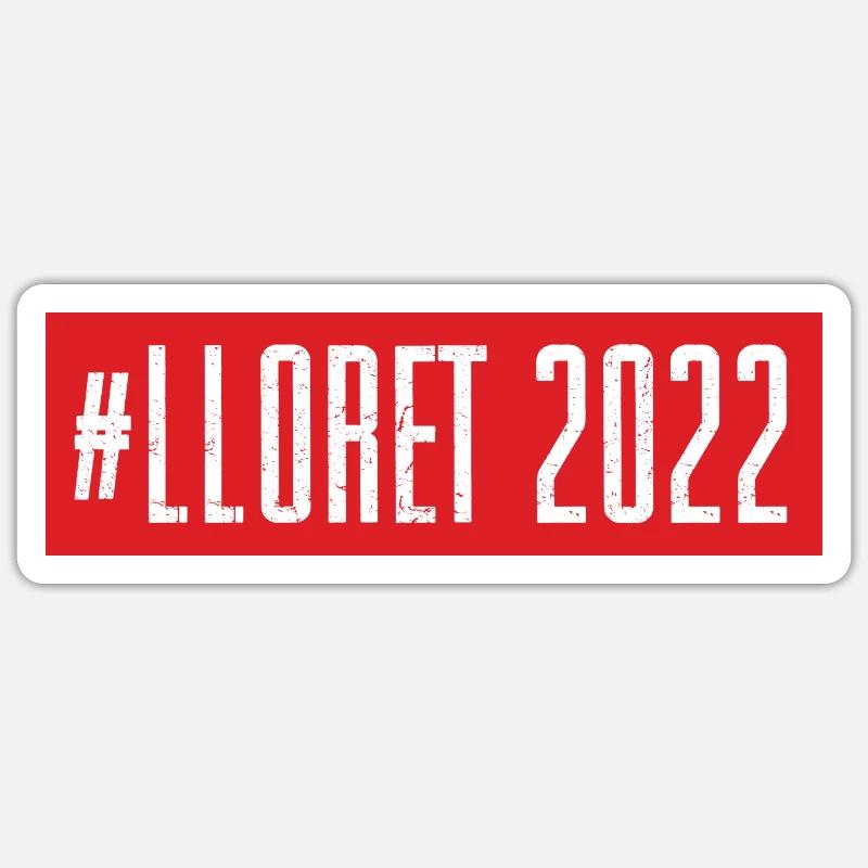 Lloret De Mar 2022 - Sticker Größe S (10 x 10 cm) - Mattweiß