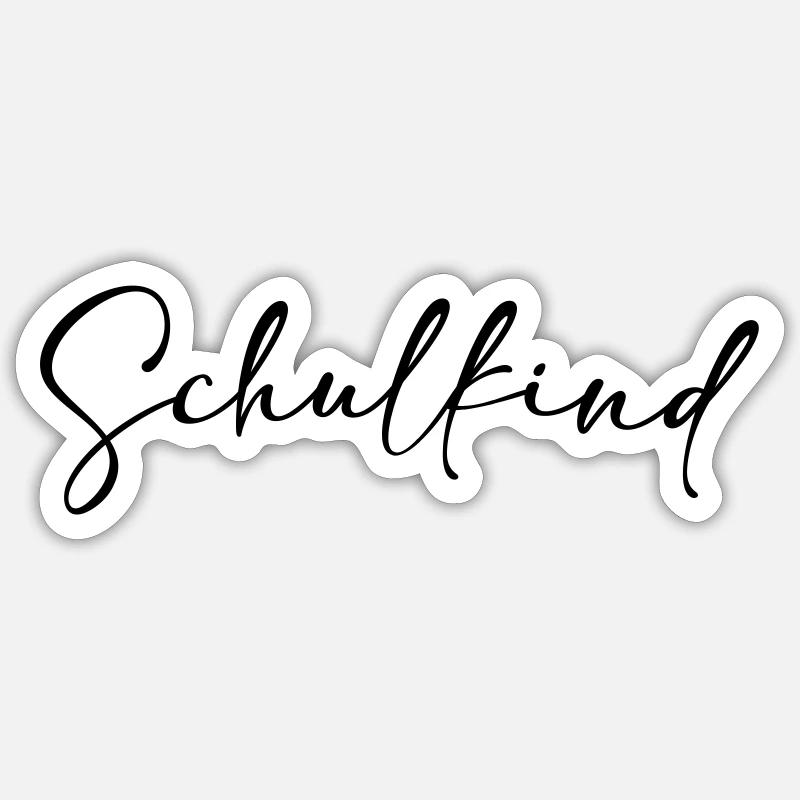 Schulkind Einschulung Schulanfang Sticker Größe S (10 x 10 cm)
