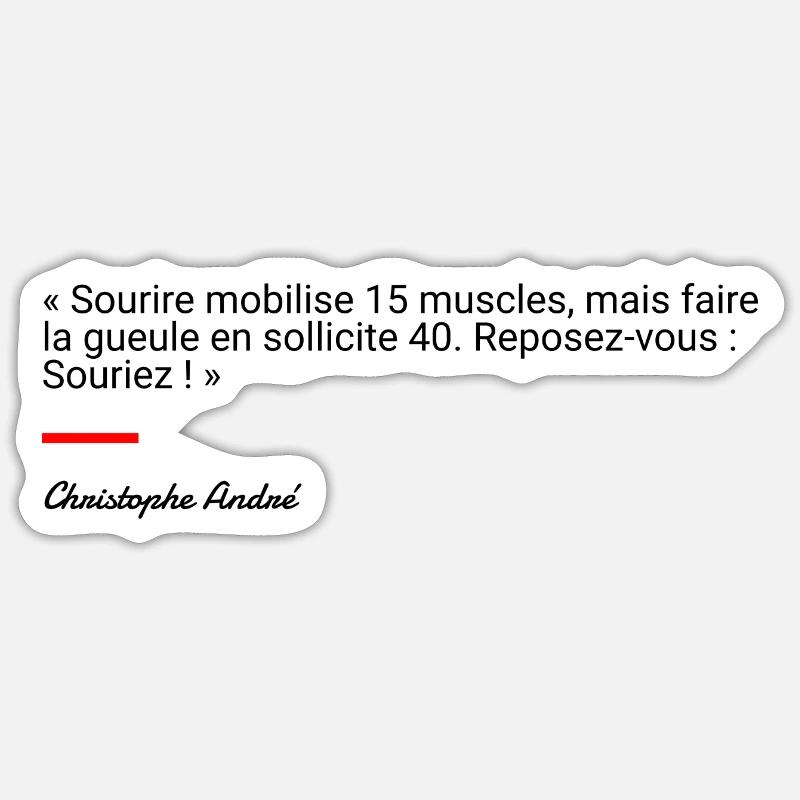 Christophe André Sticker taille S (10 x 10 cm)