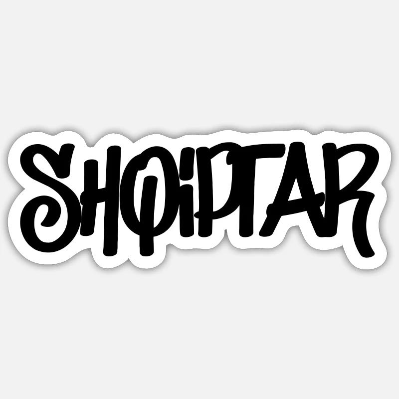 shqiptar - Sticker Größe S (10 x 10 cm) - Mattweiß