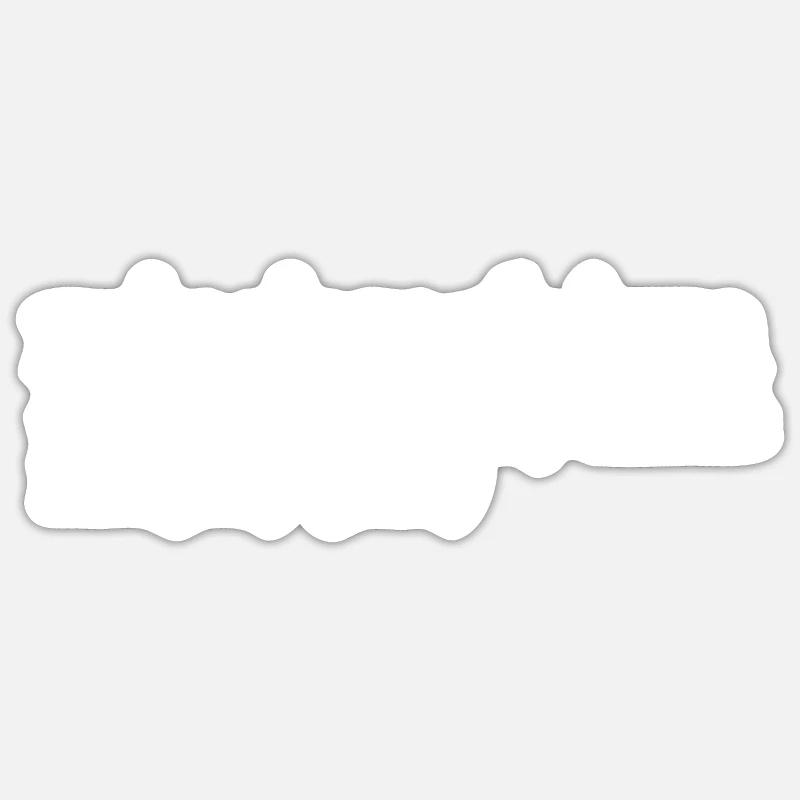 Minimalism - Sticker size S (10 x 10 cm) - white matte