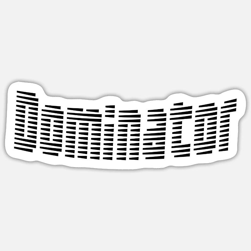 Dominateur - Sticker taille S (10 x 10 cm) - blanc mat