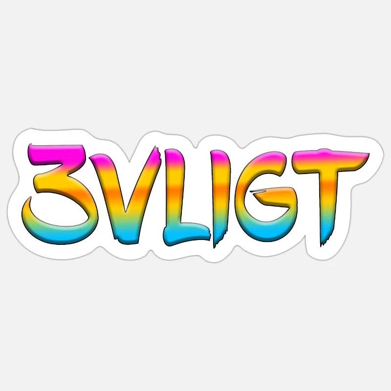 SMS chat langue fortifications anglais trois 3 trois Sticker taille S (10 x 10 cm)