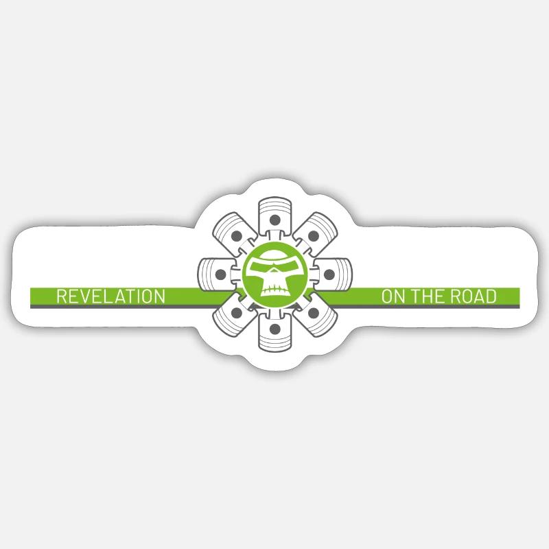SUPER MOTO Monkey Circle Sticker size S (10 x 10 cm)