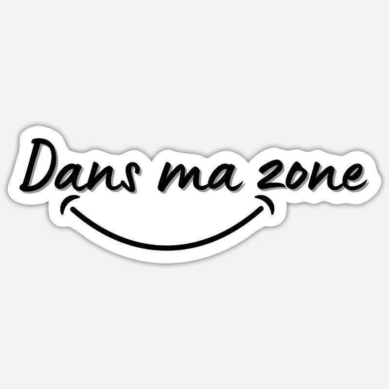 DANS MA ZONE Sticker taille S (10 x 10 cm)
