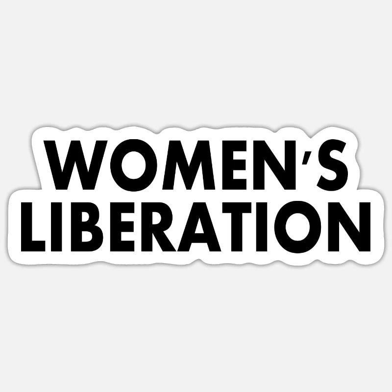 Womens liberation - Sticker taille S (10 x 10 cm) - blanc mat