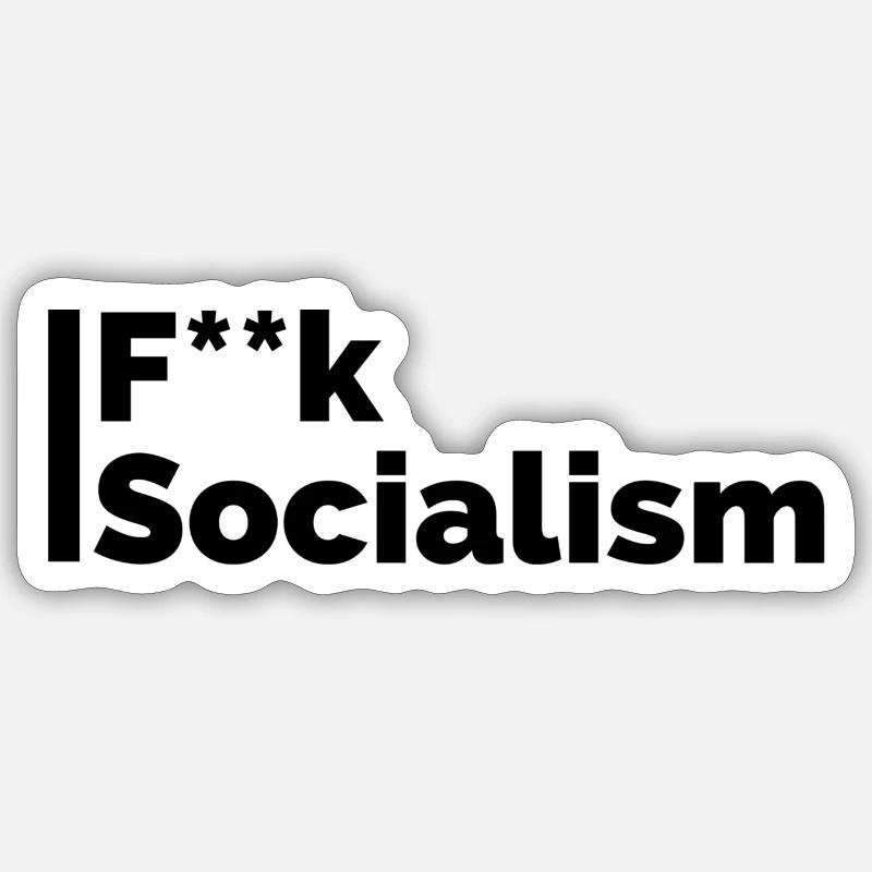 F**k Sozialism Sticker Größe S (10 x 10 cm)