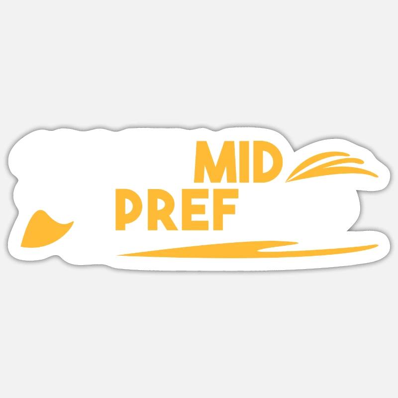 1. pref mid 2. pref top Sticker Größe S (10 x 10 cm)