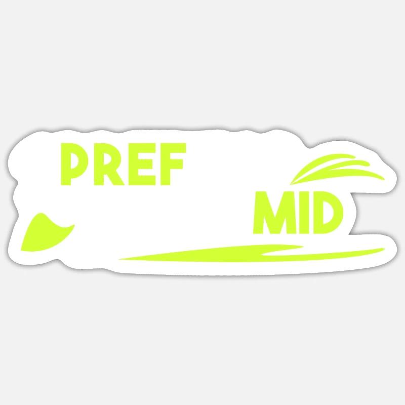 1. Préf Top 2. Préf Mid Sticker taille S (10 x 10 cm)