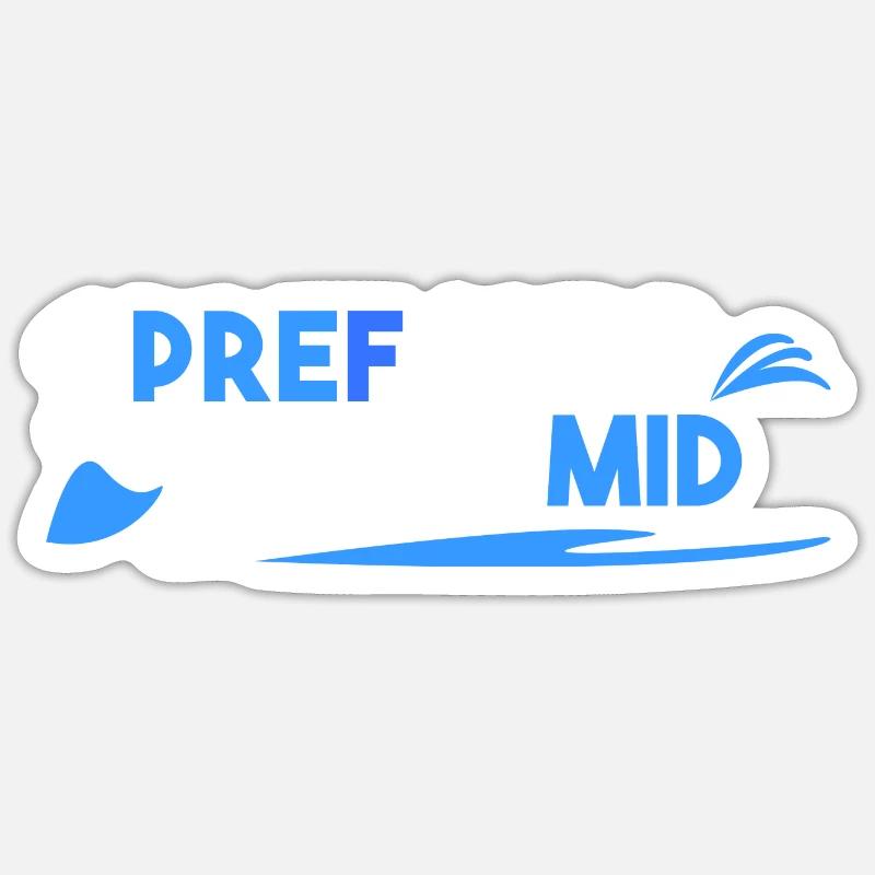 1. pref supp 2. pref mid Sticker Größe S (10 x 10 cm)