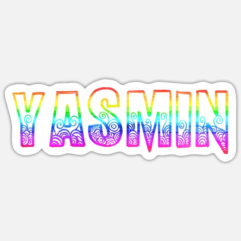 Yasmin RS Arc-en-ciel Sticker taille S (10 x 10 cm)