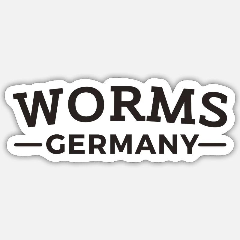 Worms Germany home gift idea Sticker size S (10 x 10 cm)