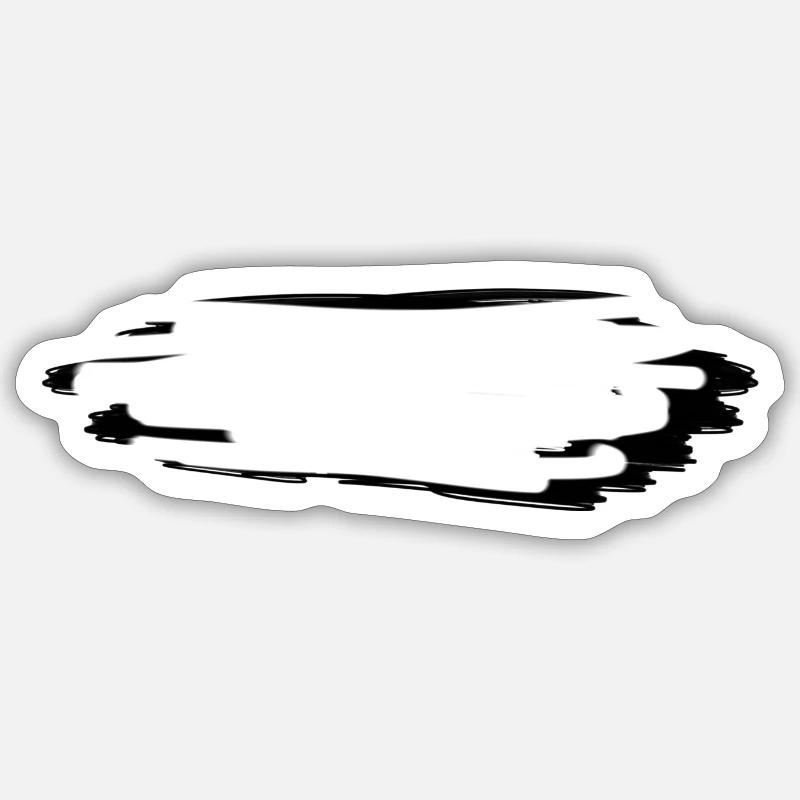 strich symbol risse - Sticker Größe S (10 x 10 cm) - Mattweiß