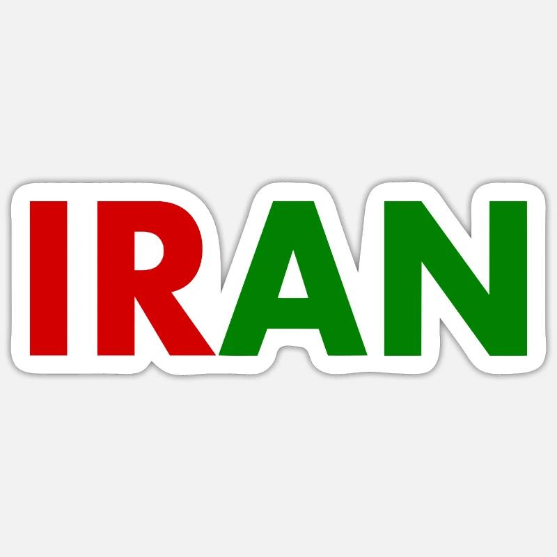 Iran - Sticker Größe S (10 x 10 cm) - Mattweiß