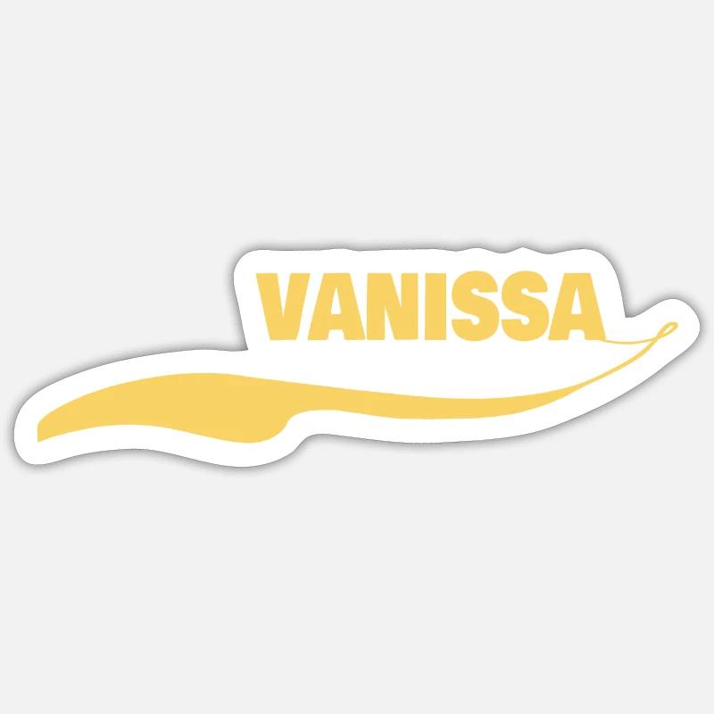 Étiquette nominative Vanissa Sticker taille S (10 x 10 cm)