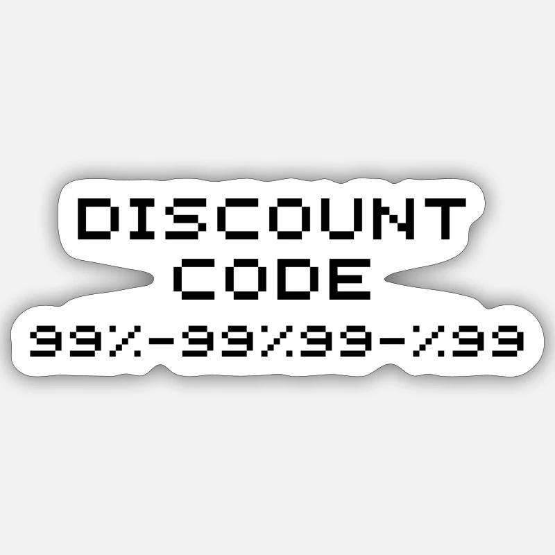 Discount code/discount code 99 Sticker size S (10 x 10 cm)
