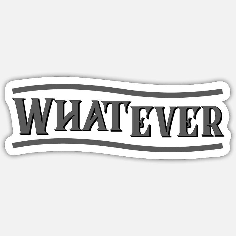 Peu importe, évolutif - Sticker taille S (10 x 10 cm) - blanc mat
