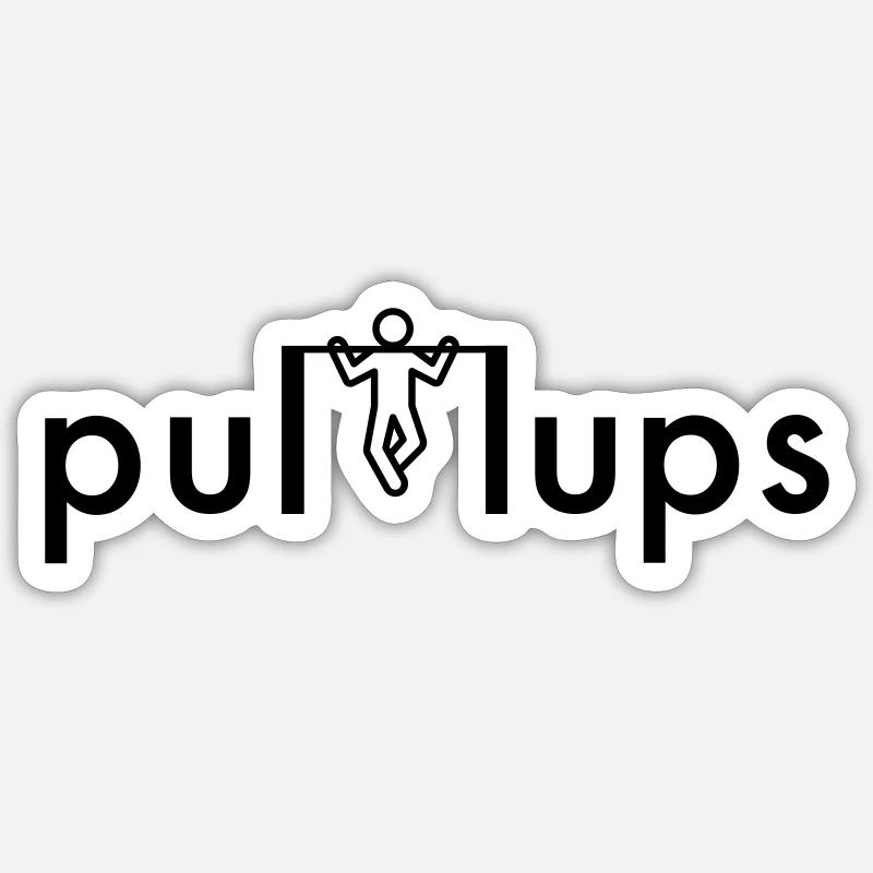 Pullups - Sticker size S (10 x 10 cm) - white matte