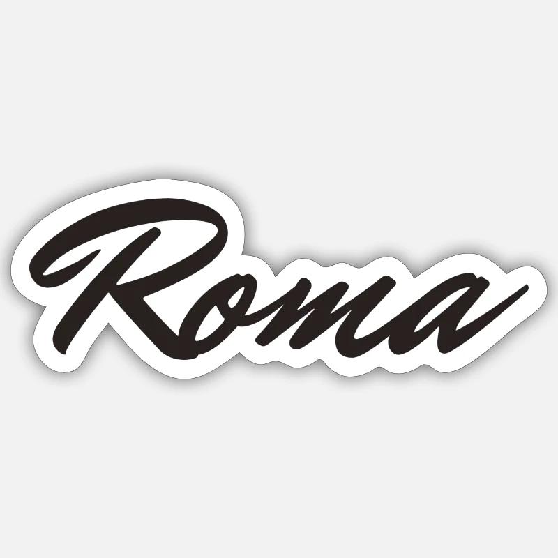 Rom - Sticker taille S (10 x 10 cm) - blanc mat
