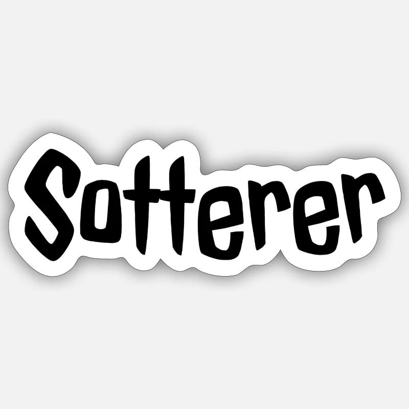 Sotterer - Sticker Größe S (10 x 10 cm) - Mattweiß