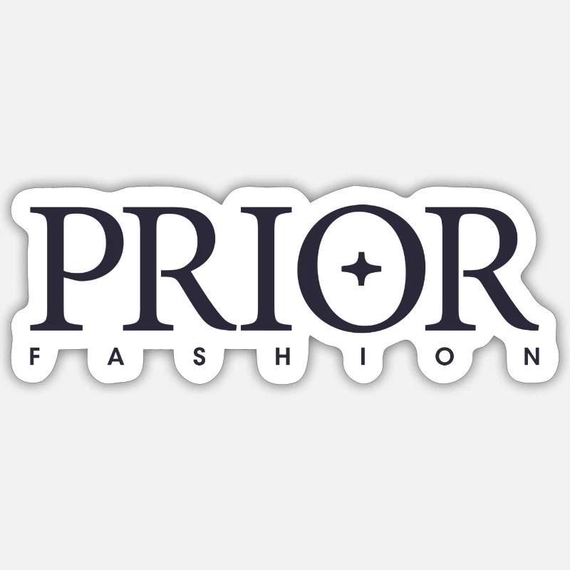 PRIOR blue - Sticker size S (10 x 10 cm) - white matte