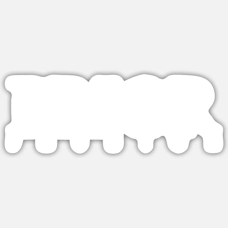 PRIOR mode blanc Sticker taille S (10 x 10 cm)