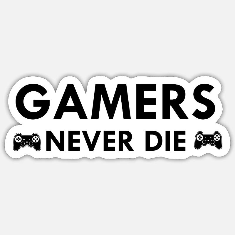 Game Gaming PC - Sticker Größe S (10 x 10 cm) - Mattweiß