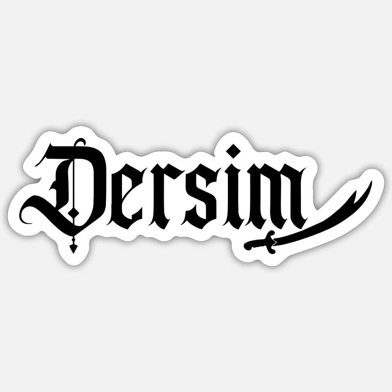 Dersim Alevi - Sticker taille S (10 x 10 cm) - blanc mat
