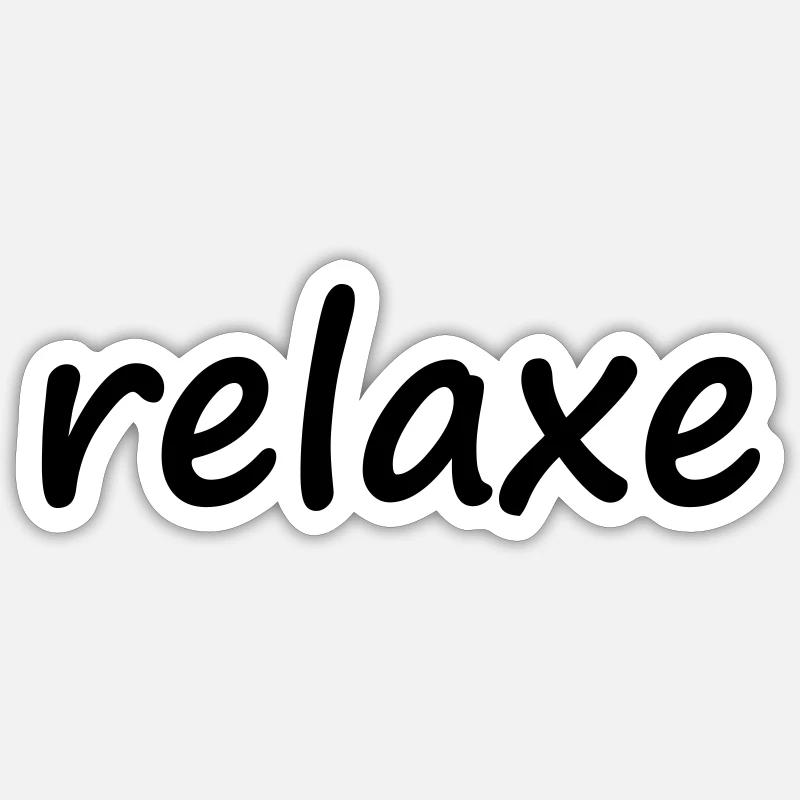 relaxe Sticker Größe S (10 x 10 cm)