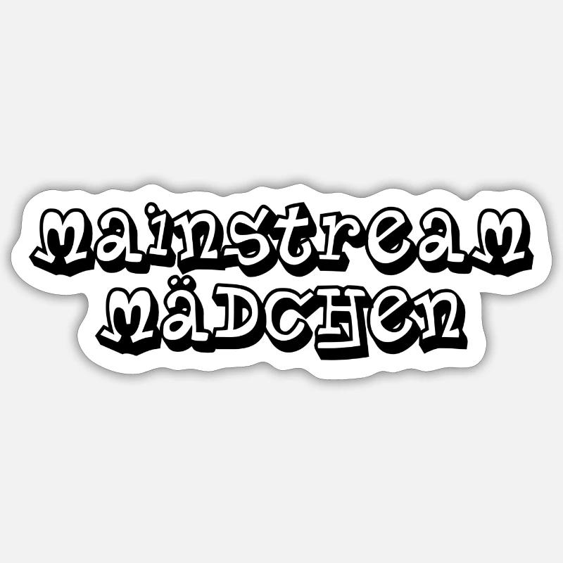 Mainstream Mädchen Sticker Größe S (10 x 10 cm)