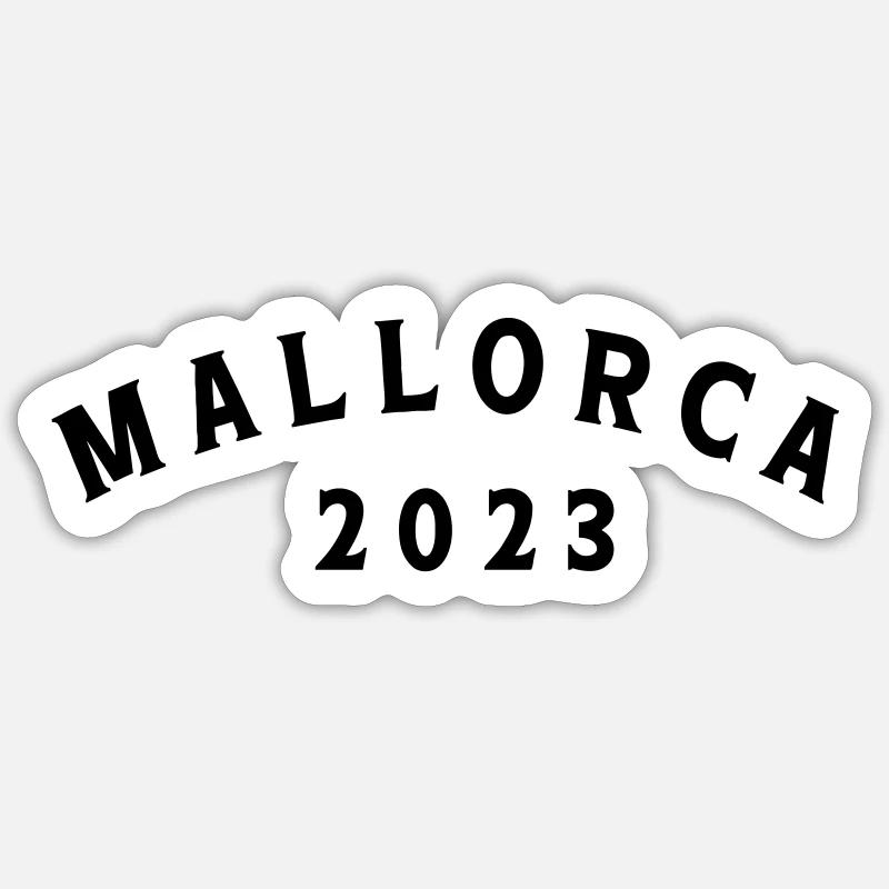 Mallorca 2023 - Sticker size S (10 x 10 cm) - white matte