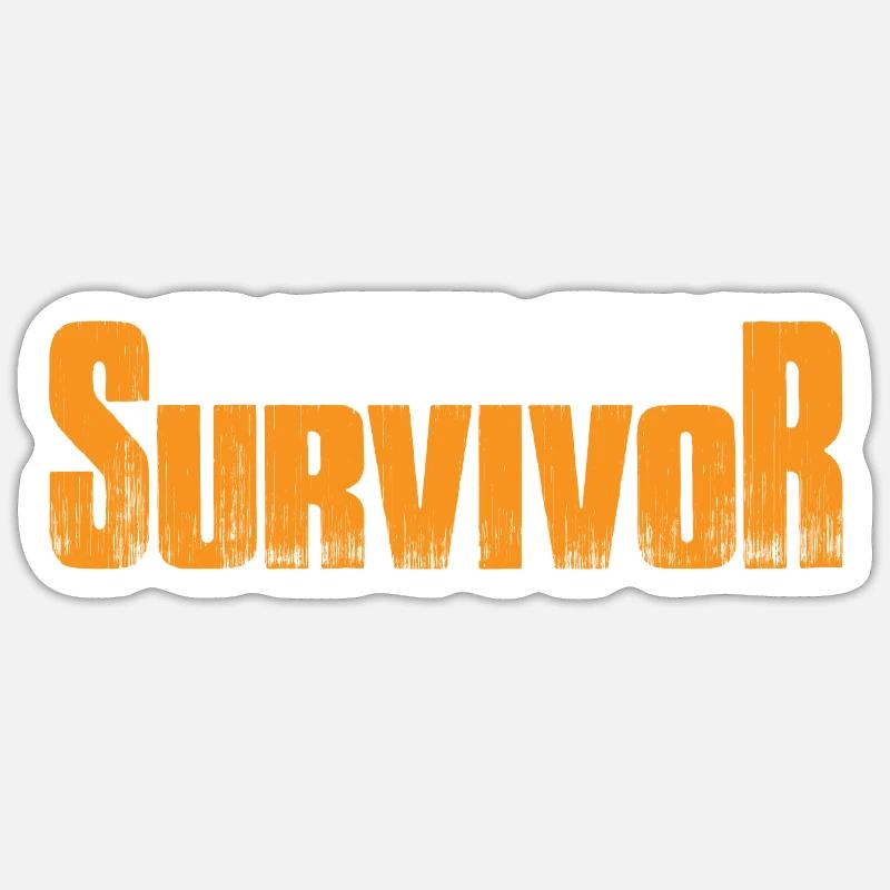 Méduse Sting Survivor 7 - Sticker taille S (10 x 10 cm) - blanc mat
