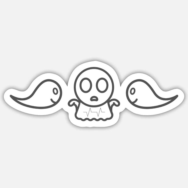 Intrusive spirits - Sticker size S (10 x 10 cm) - white matte