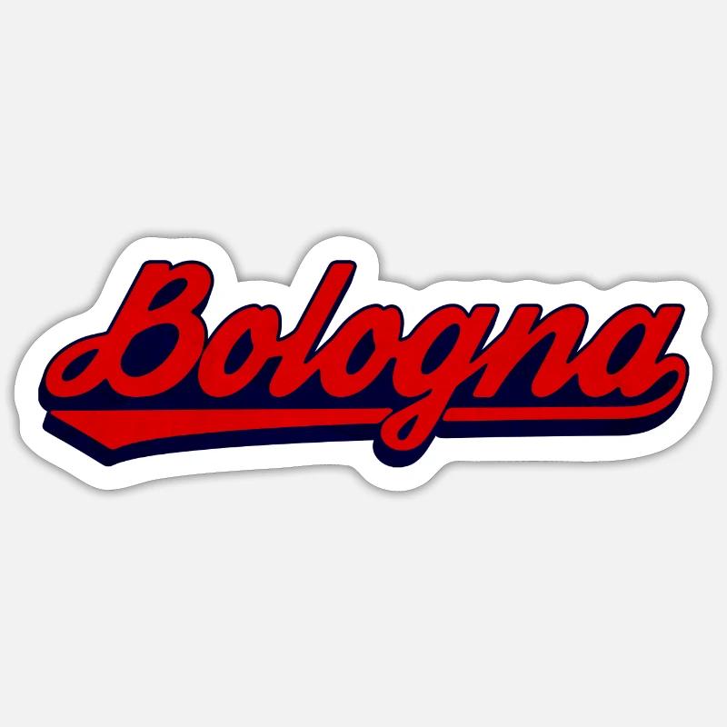 Bologna Script Retro Design Sticker size S (10 x 10 cm)