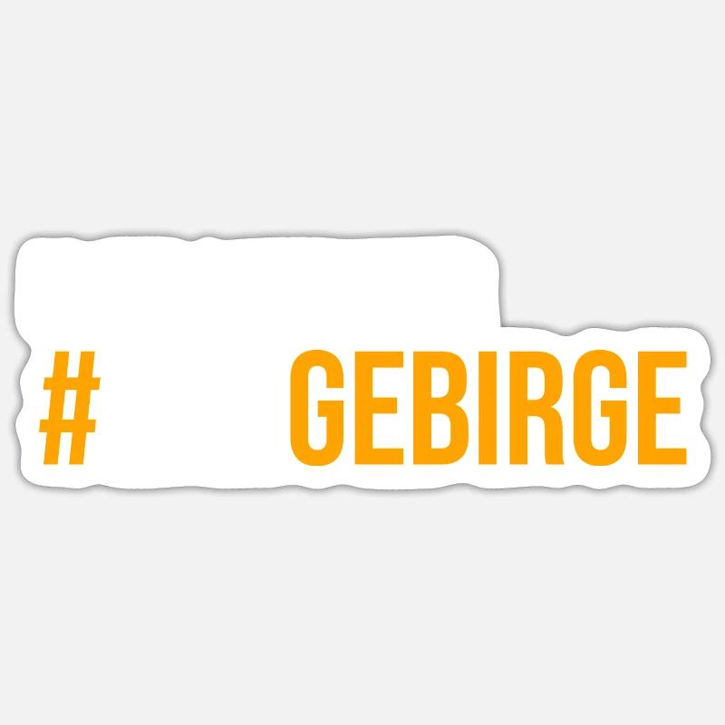 Is fei schie hier Erzgebirge - Sticker Größe S (10 x 10 cm) - Mattweiß