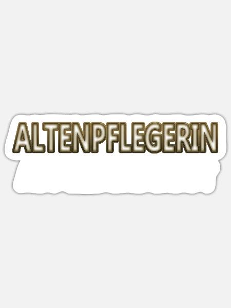 Altenpflegerin - Sticker Größe S (10 x 10 cm) - Mattweiß