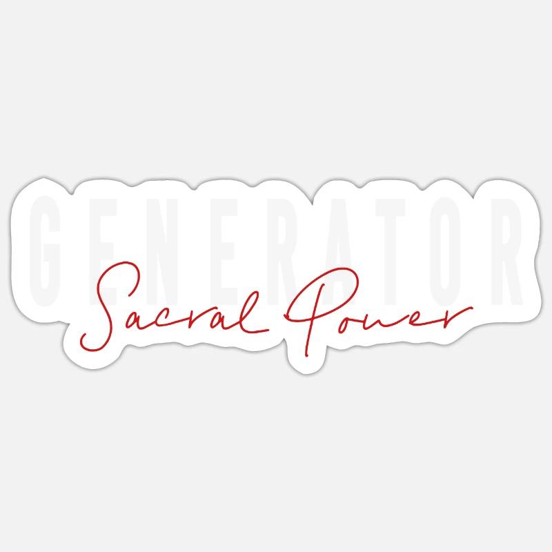 Generator - Sticker Größe S (10 x 10 cm) - Mattweiß
