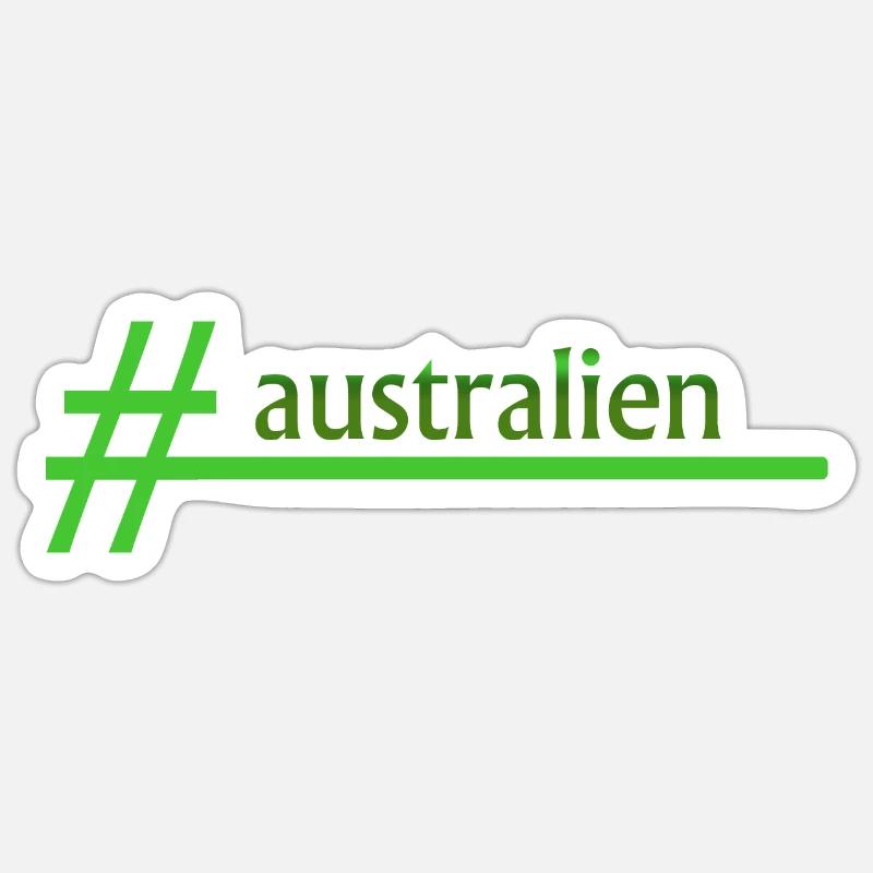 Australia - Sticker size S (10 x 10 cm) - white matte