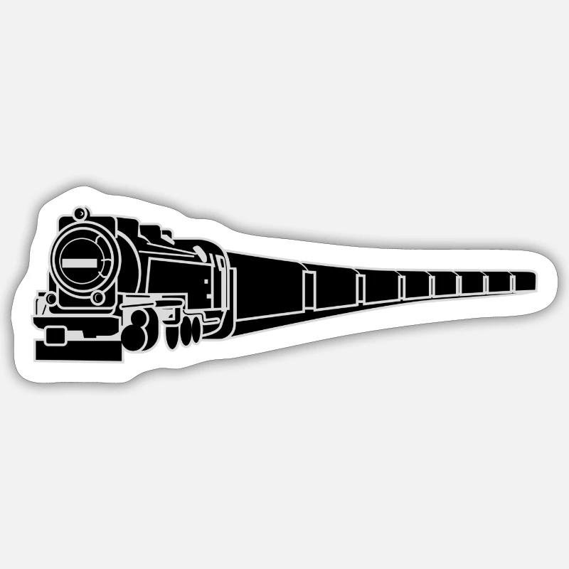 Vinted Retro Railway Train - Sticker size S (10 x 10 cm) - white matte