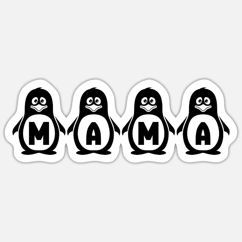 Maman - Sticker taille S (10 x 10 cm) - blanc mat