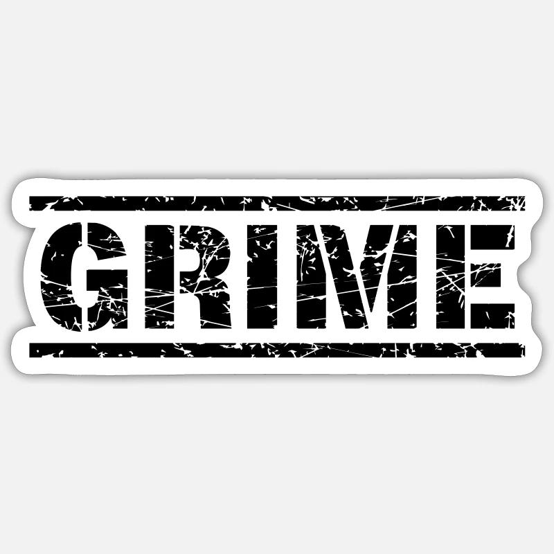 Grime Sticker Größe S (10 x 10 cm)